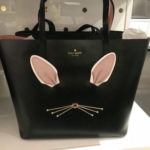 Kate spade Rabbit Hop To It Little Len Black Tote